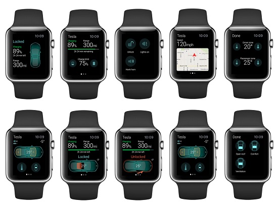 用Apple Watch操控特斯拉，真的可以！