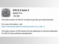 加入ApplePay 蘋果發(fā)布iOS8.3 beta3版