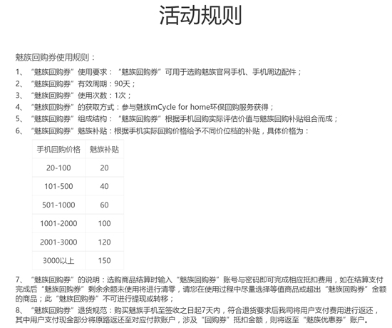 最高回購5150元 魅族以舊換新mCycle上線