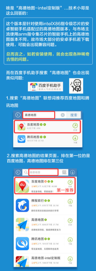 高德地圖“求助”：用戶遭百度惡意誤導(dǎo)