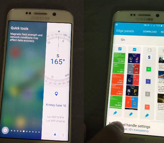 Galaxy S6 edge安卓6.0.1升級(jí)：曲面屏功能大幅度提升