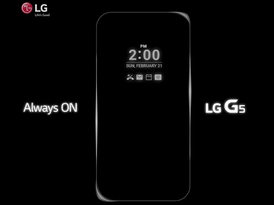 LG G5黑科技：Always ON模式讓屏幕永不熄滅