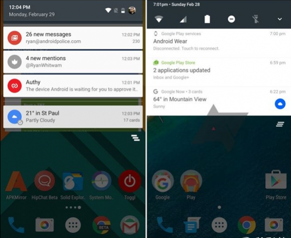 安卓7.0官方截圖首曝！通知欄不一樣了
