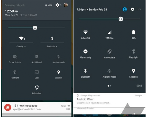安卓7.0官方截圖首曝！通知欄不一樣了