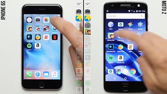 速度測(cè)試：iPhone 6s竟無(wú)情碾壓Moto Z