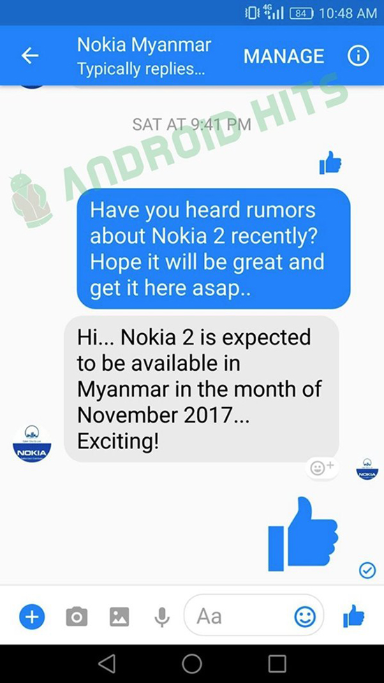 HMD入門機Nokia 2何時推出？諾基亞：11月份見