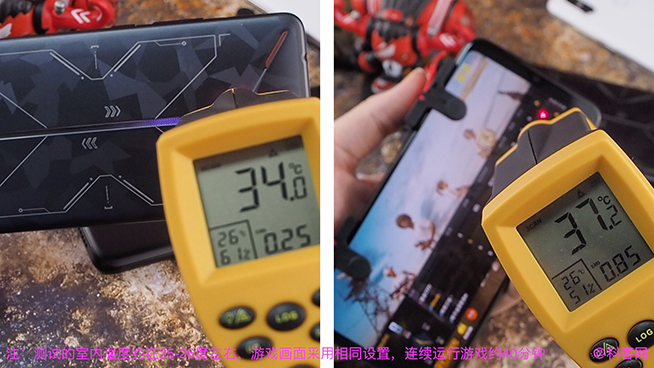 紅魔Mars電競手機溫度對比測試：吃雞40分鐘表現(xiàn)完勝一加6T