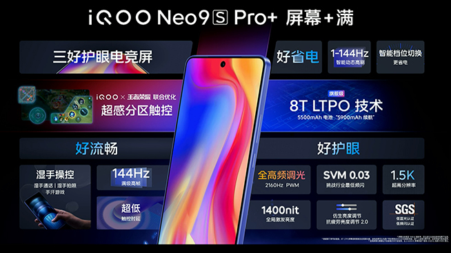 iQOO Neo9S Pro+綜合配置詳解，屏幕素質(zhì)拉胯？